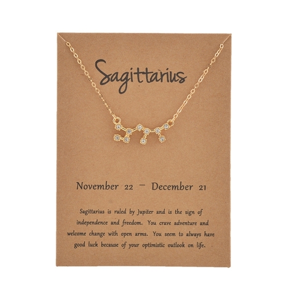 NEW Scorpioβ Gold Crystal Constellation Necklace - Picture 3 of 8